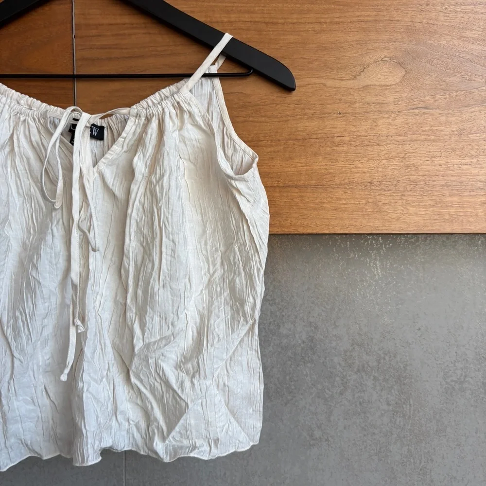 J. Crew Crinkled tank top, Size L